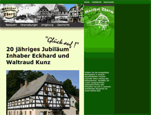 Tablet Screenshot of gasthof-thurm.de